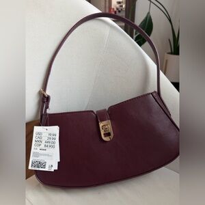 H&M Burgundy Shoulder Bag